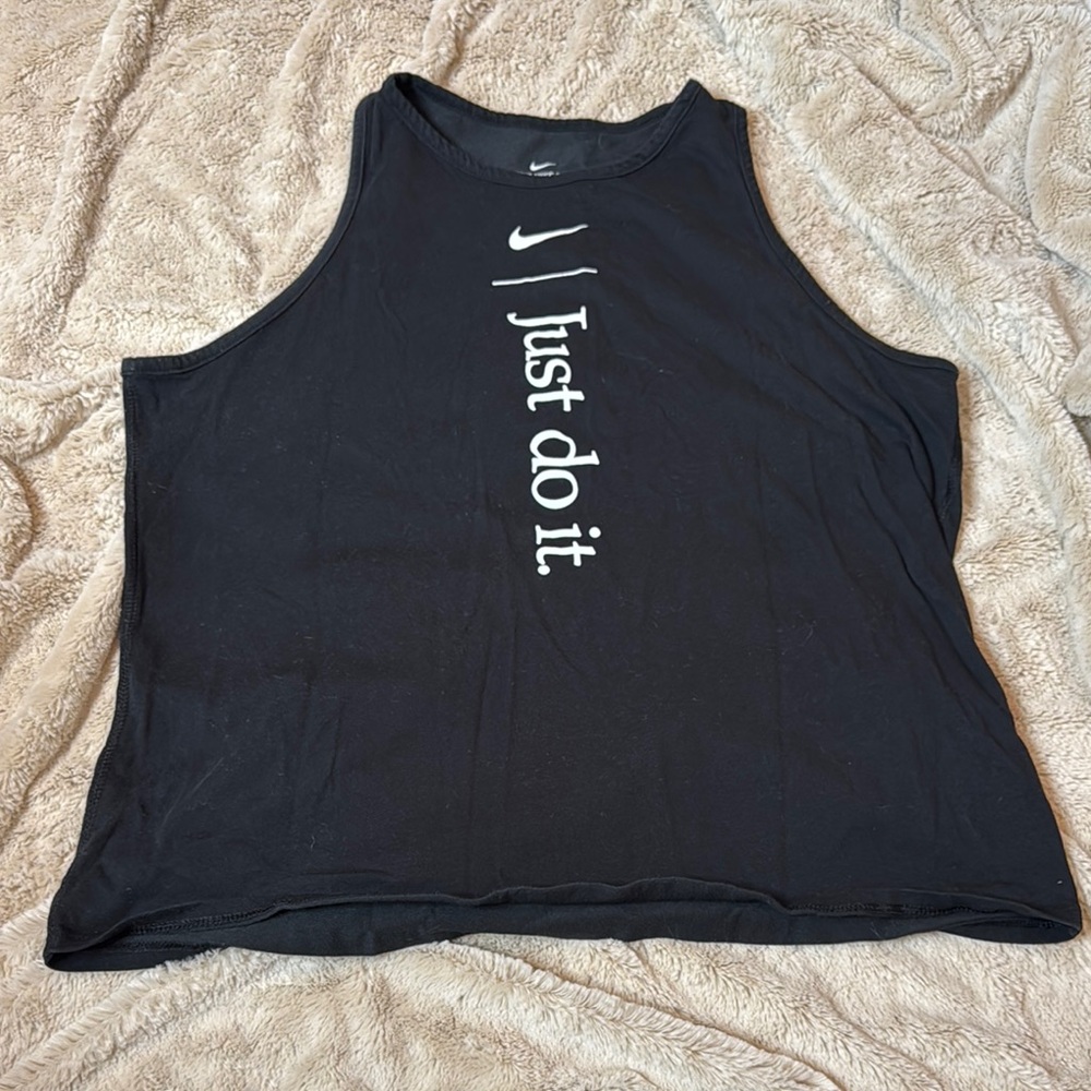 Nike Black Tank Top - Just Do It